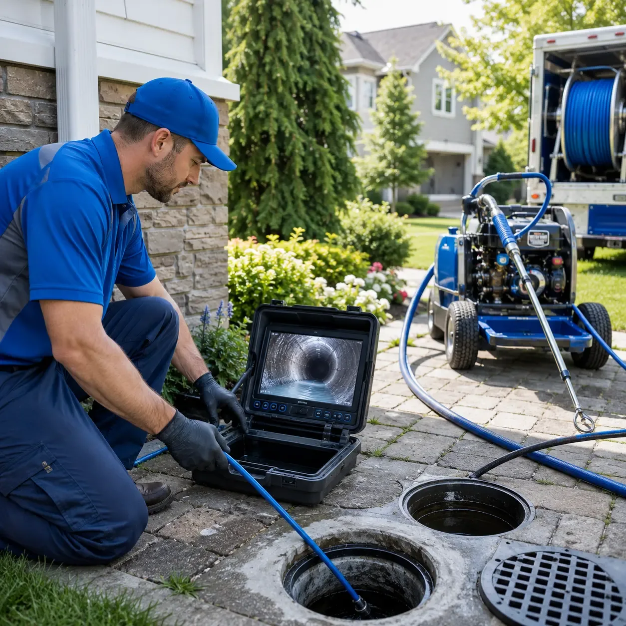 Outdoor drain cleaning professionals serving Brielle, NJ