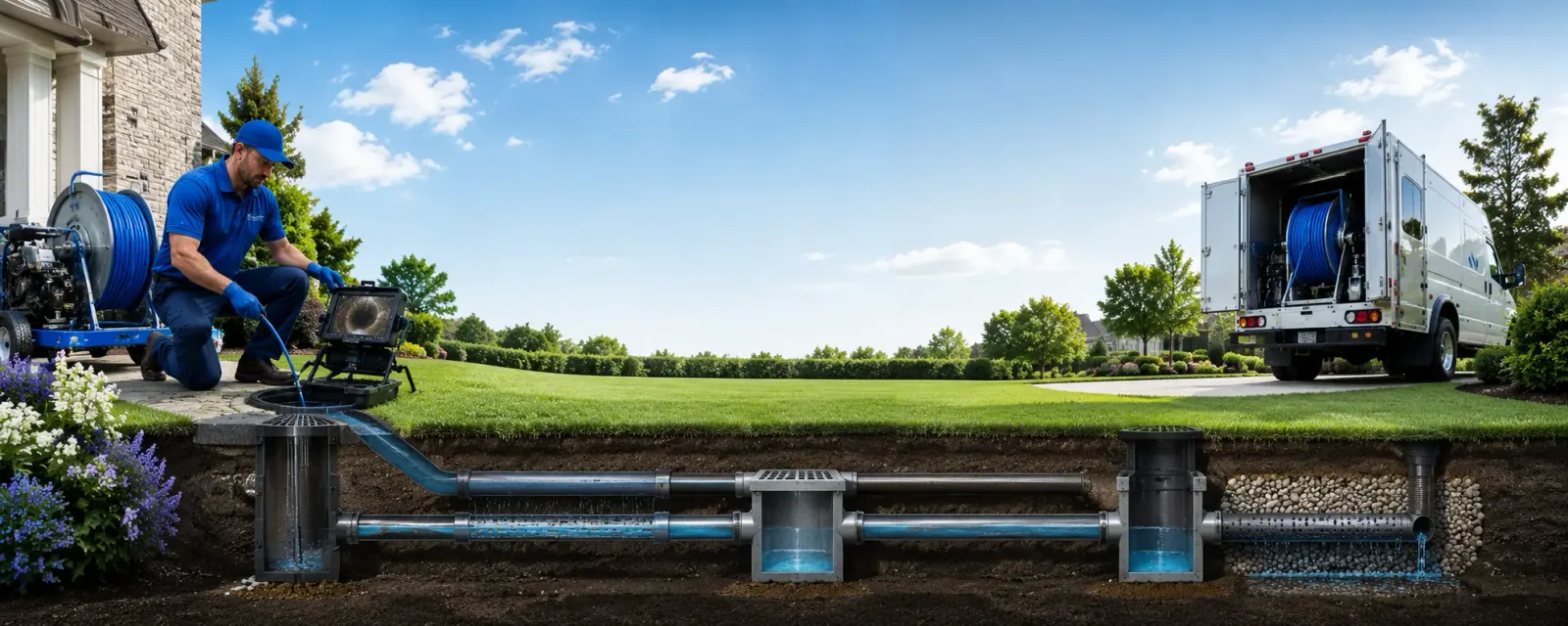 Outdoor drain cleaning information for Brielle, NJ